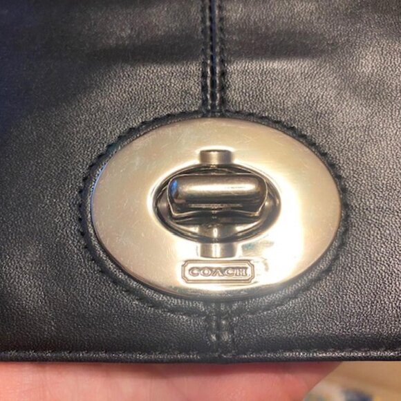 Coach Black Leather Clutch - Picture 4 of 5